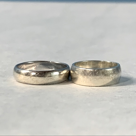 Sterling Silver Band Set - Picture 2 of 4